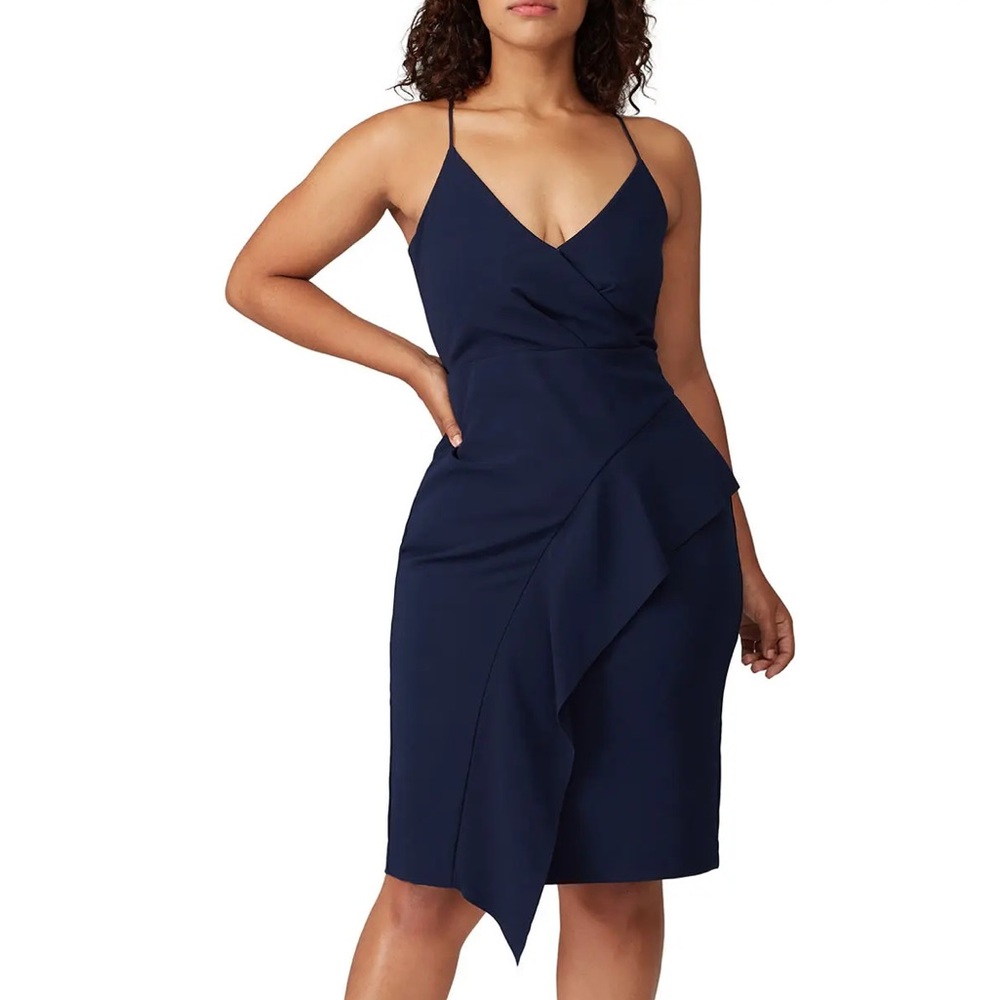 Parker x RTR Navy Tayla Ruffle Dress Size 4